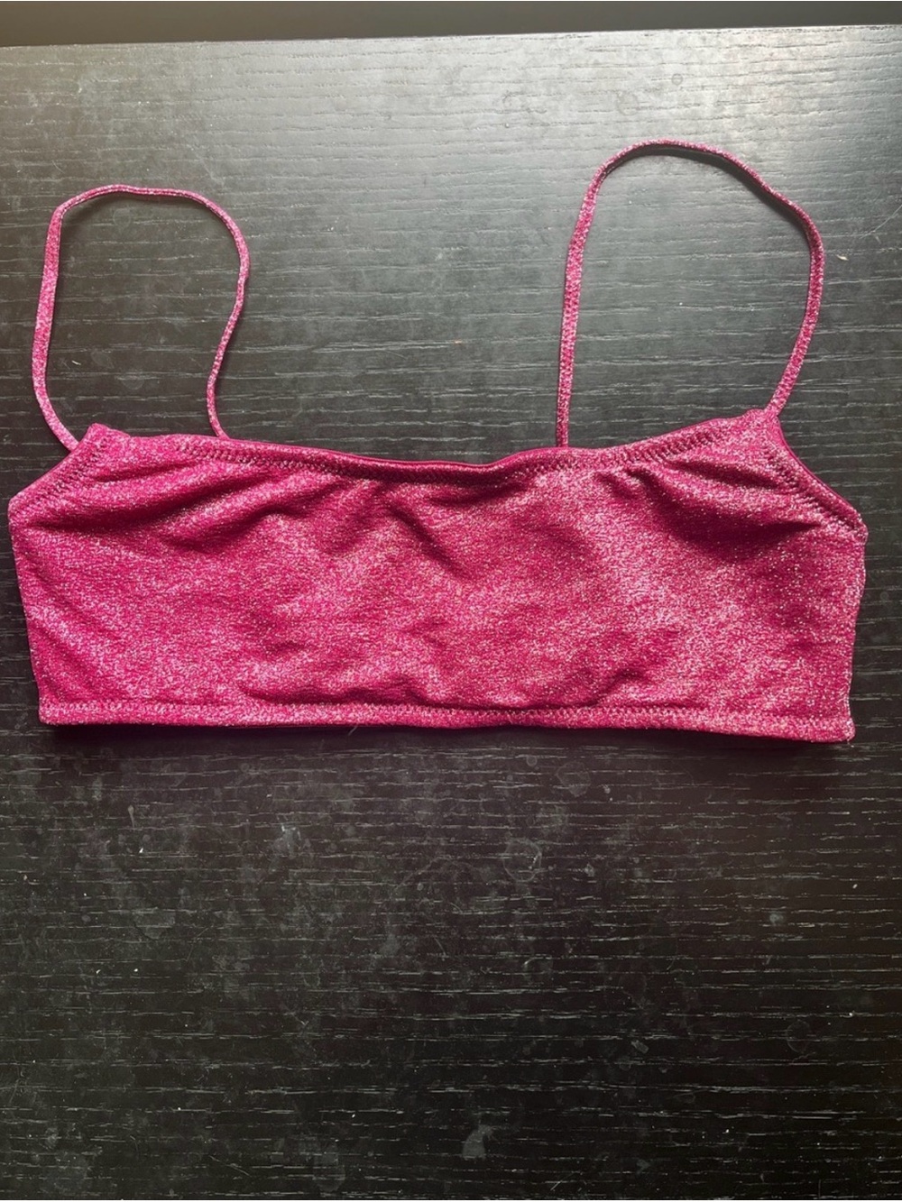 Triangl mica shimmer bikini top